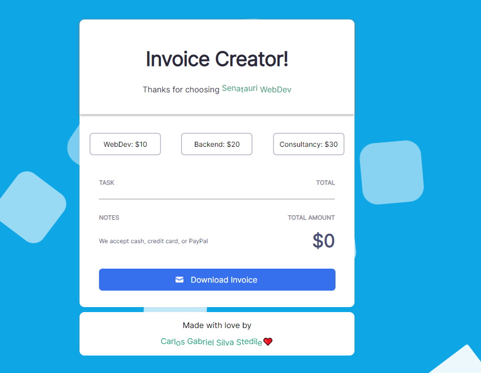 Invoice Creator